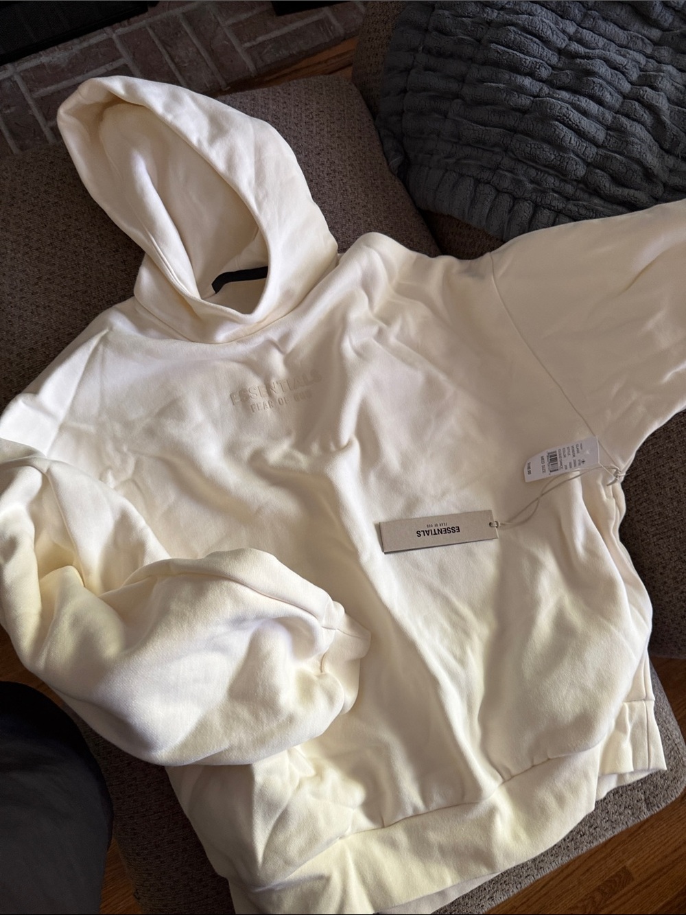 Fear of god Essentials Cream Hoodie Sweatshirt